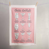 Oakdene Designs Tea Towels 'Classic Cocktails' Tea Towel